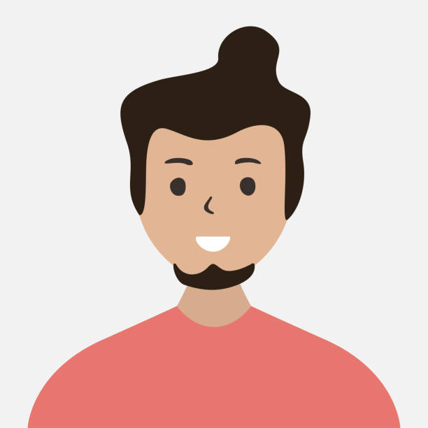 Abstract Avatar Icon - Profile Diverse Empty Face for Social Network and Applications - vector illustration